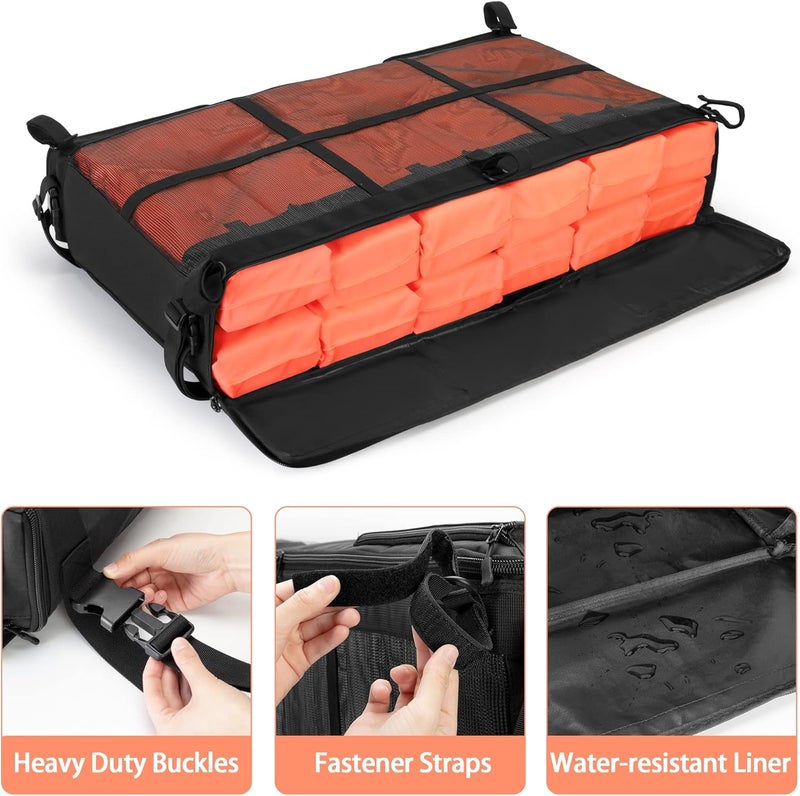 Fasrom T-top Storage Bag for Boat Life Jackets, Holds up to 4/6 Type II Life Jackets, Black (NOT INCLUDES LIFE JACKETS) - Image 2
